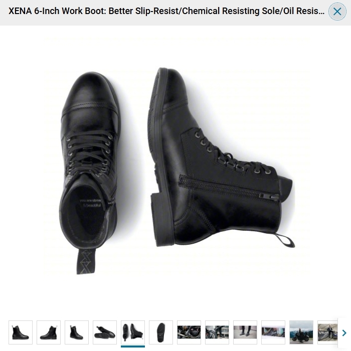 Xena Women's Black Leather Ankle Boots